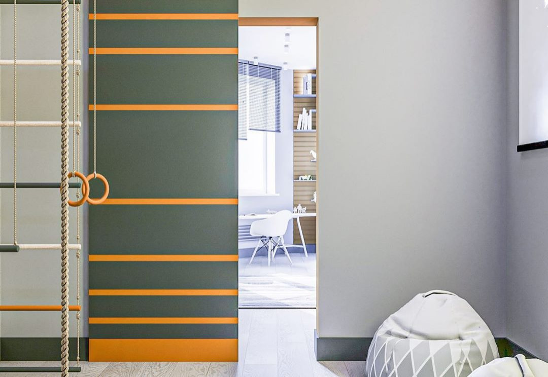 Дизайн-проект детской в эко стиле и лофте в квартире во Владивостоке