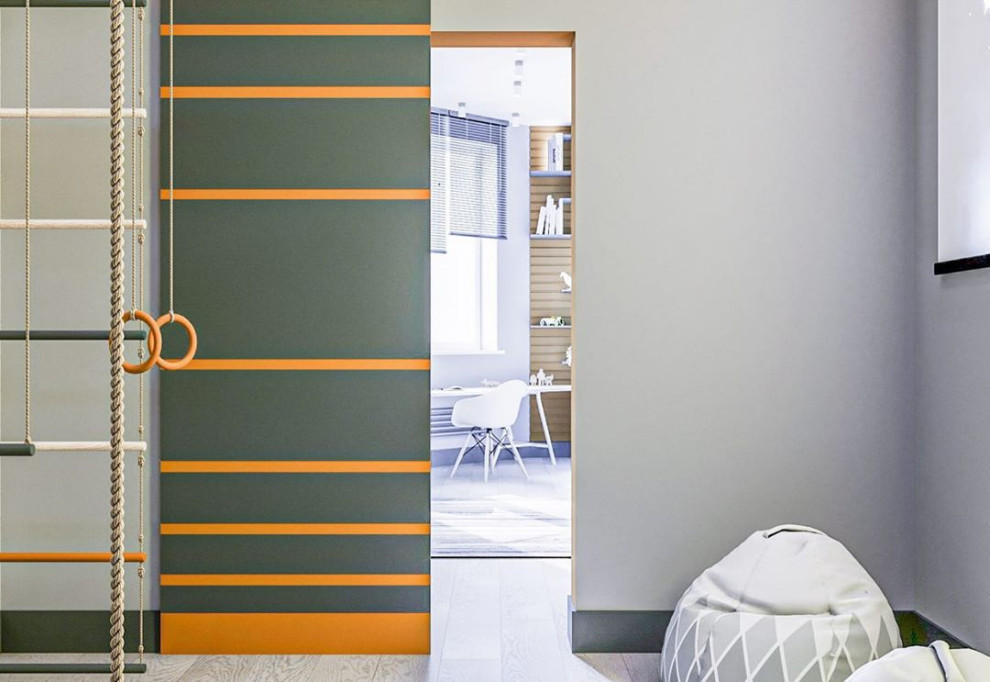 Дизайн-проект детской в эко стиле и лофте в квартире во Владивостоке