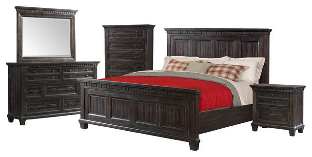 steele king, 5-piece bed - traditional - bedroom furniture sets -
