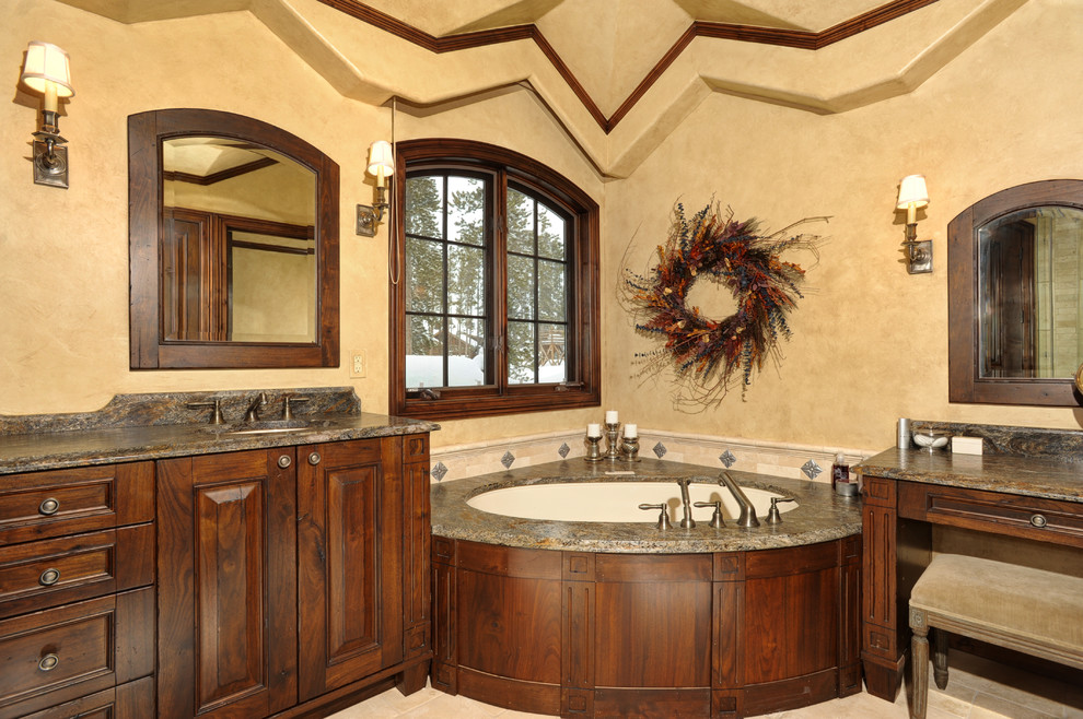 Example of a mountain style bathroom design in Denver