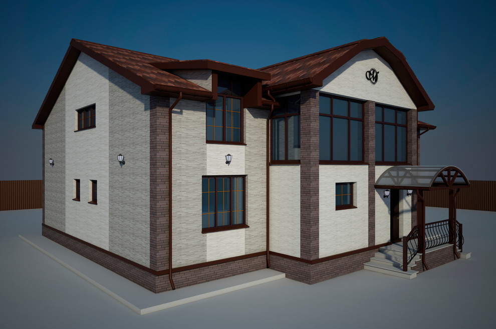 фасадОтделка коттеджа в п. Лиственичное о. Сахалин