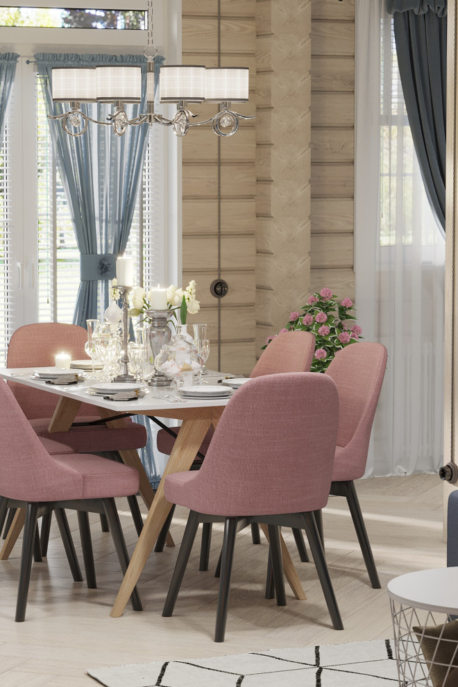 Дизайн интерьера срубного дома