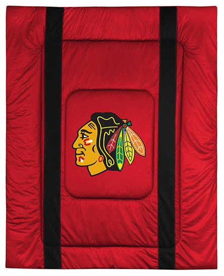 Nhl Chicago Blackhawks Comforter Sidelines Hockey Bedding