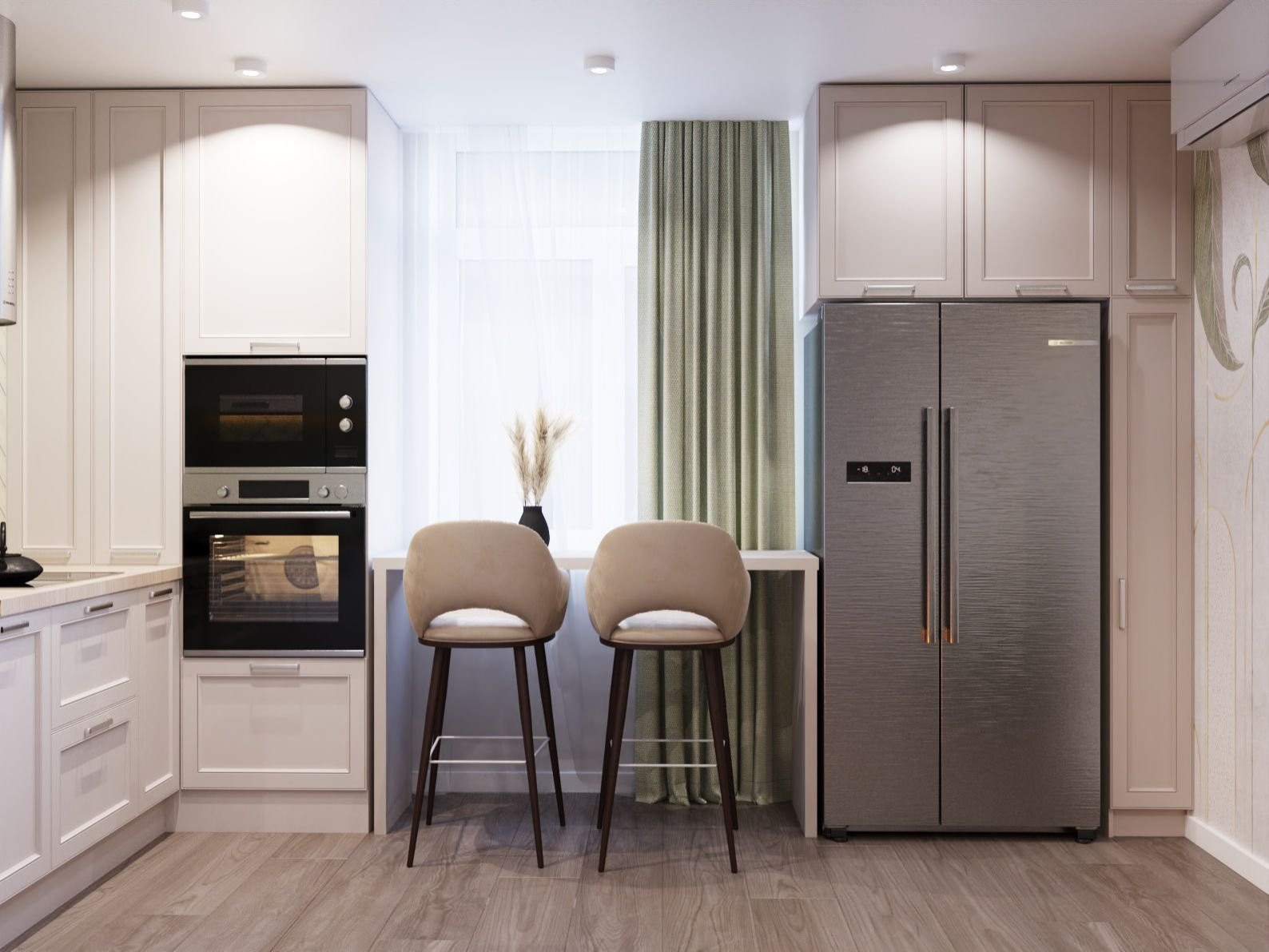 Дизайн кухни-гостиной