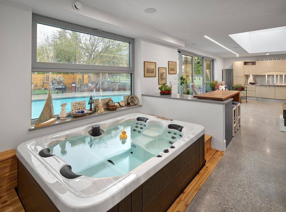 Le château de Mamie Pool House Modern Pool Edmonton by Habitat