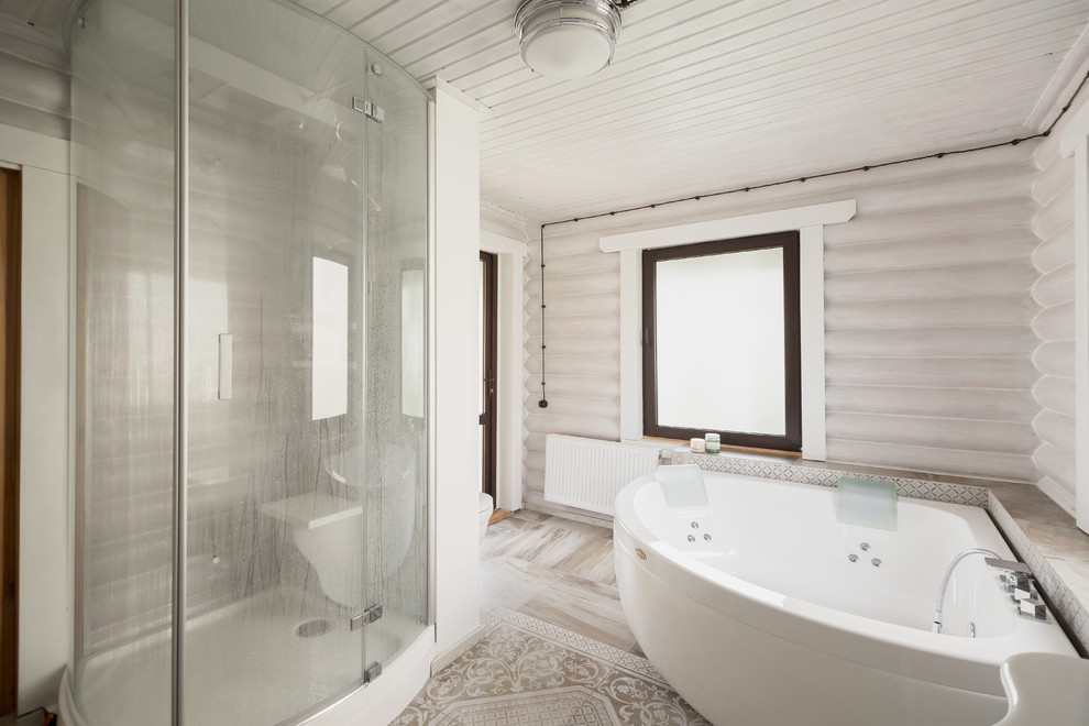 Интерьер в бревенчатом доме в Эсто-Садок