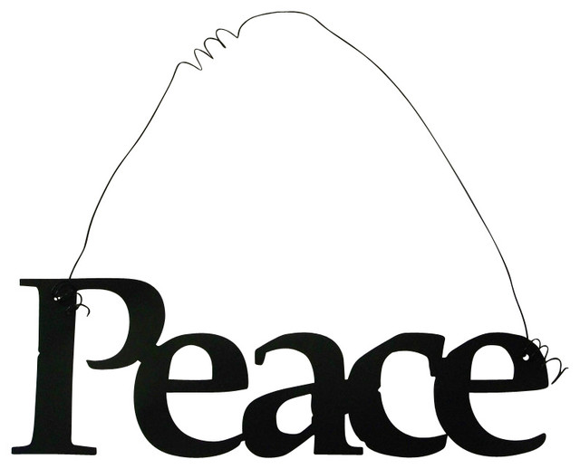 Peace Inspirational Word Metal Hanging Wall Decor Farmhouse Peace Inspirational Word Metal Hanging Wall Decor