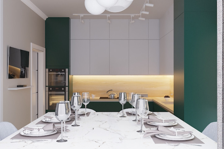 Кухня-столовая в Подмосковье