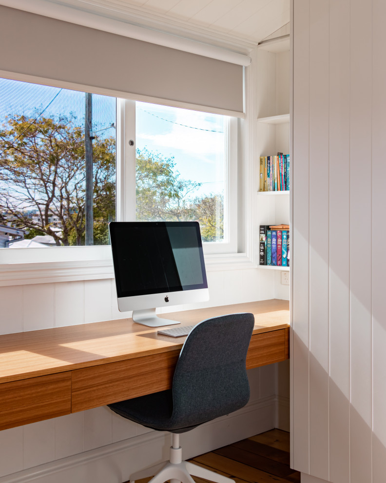 This is an example of a country home office in Brisbane.