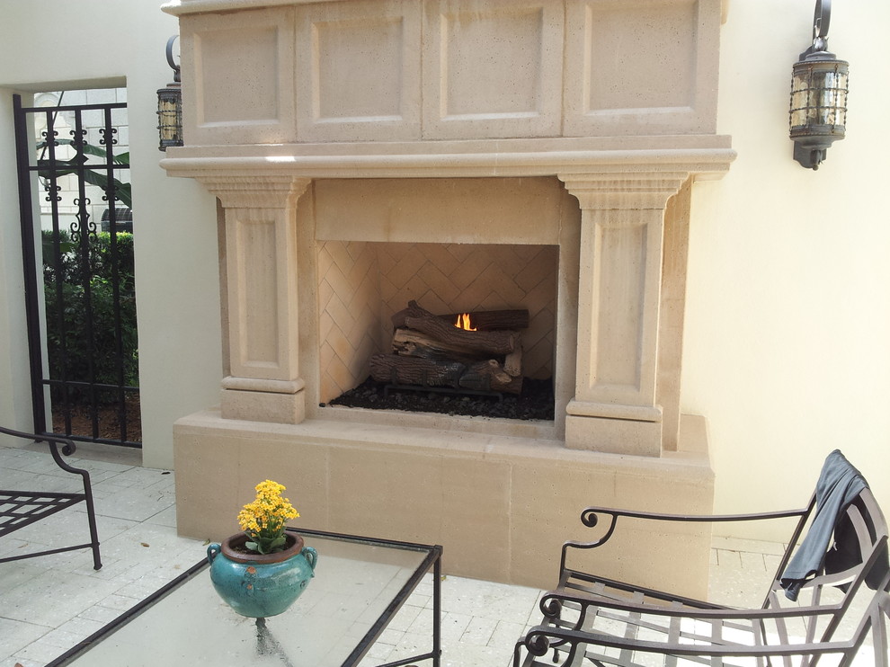 Custom Fireplaces Traditional Patio Miami by Hot Concepts
