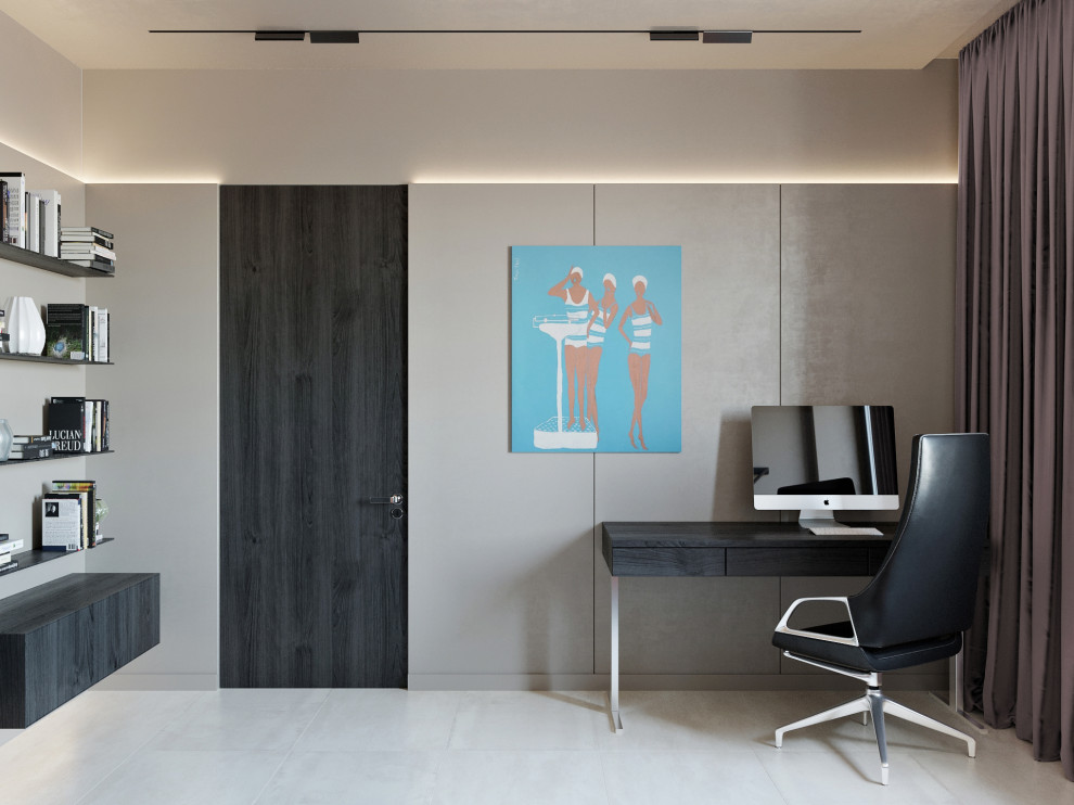 Дом в бежевых тонах