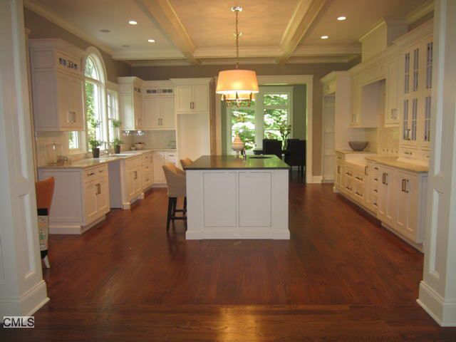 White inset cabinetry. modern-kueche