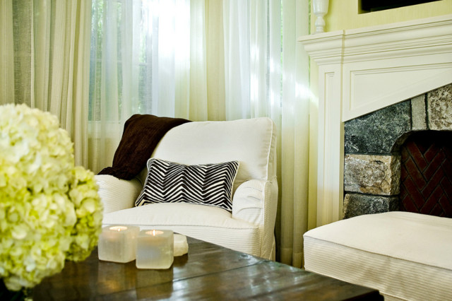 Poolhouse transitional-living-room