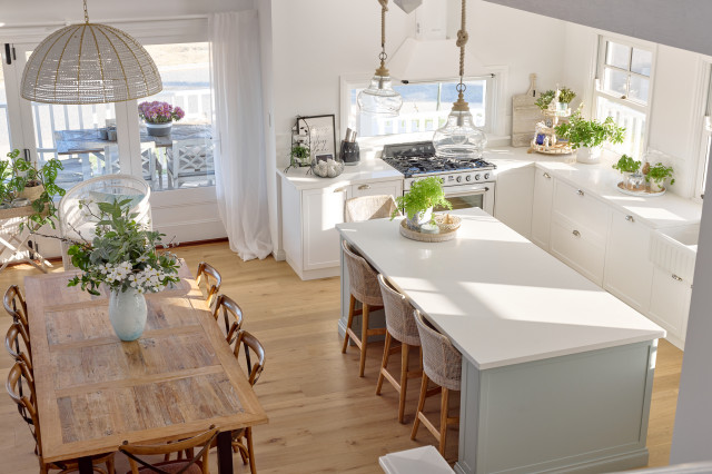 Hamptons Beach House beach-style-kitchen
