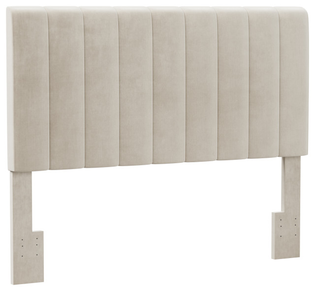 Hillsdale Crestone Channel Tufted Upholstered Full/Queen Size Headboard