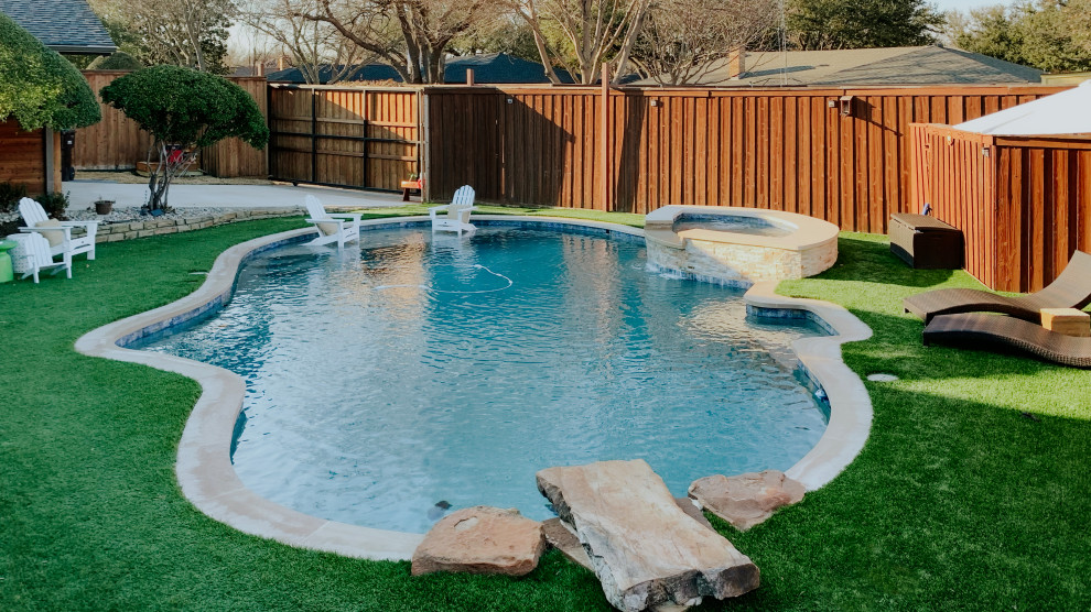 Pool Remodel & Turf Installation - Plano, TX