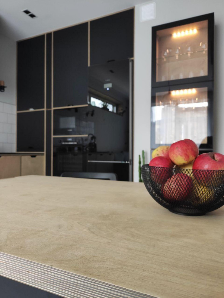 Кухня из фанеры и пластика FENIX