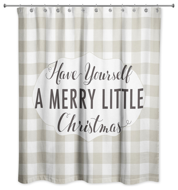 christmas shower curtain