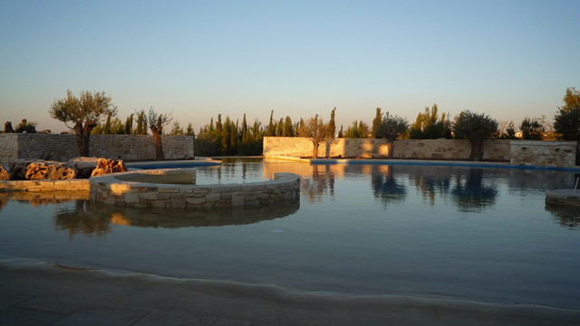 Mediterranean garden pool