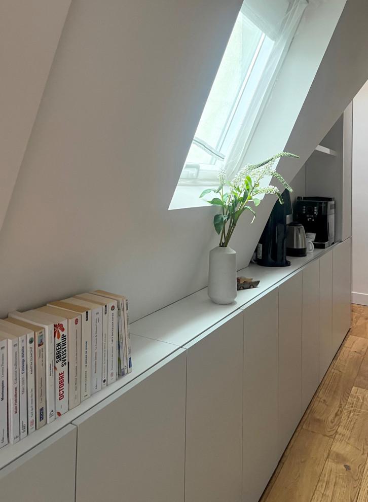Aménagement appartement sous toiture mansardée