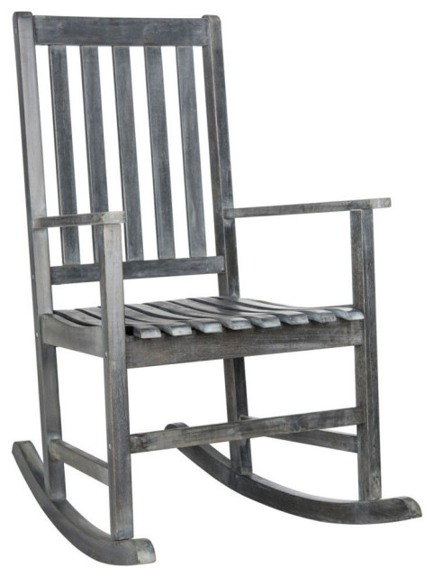 Stowen Rocking Chair, Ash Gray - Farmhouse - Rocking Chairs - by Rustic ...