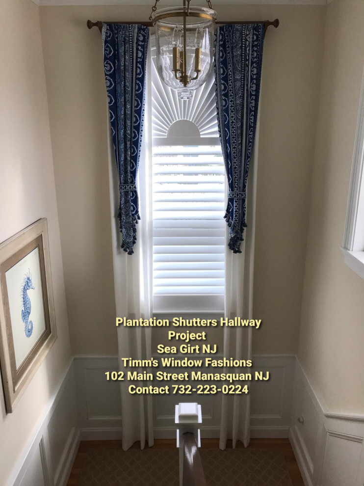 Plantation Shutters with other window treatments