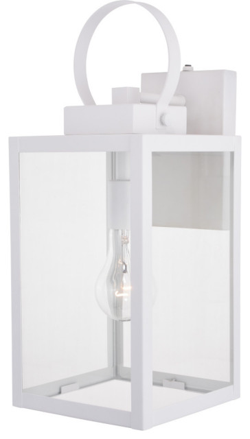 white lantern wall sconce