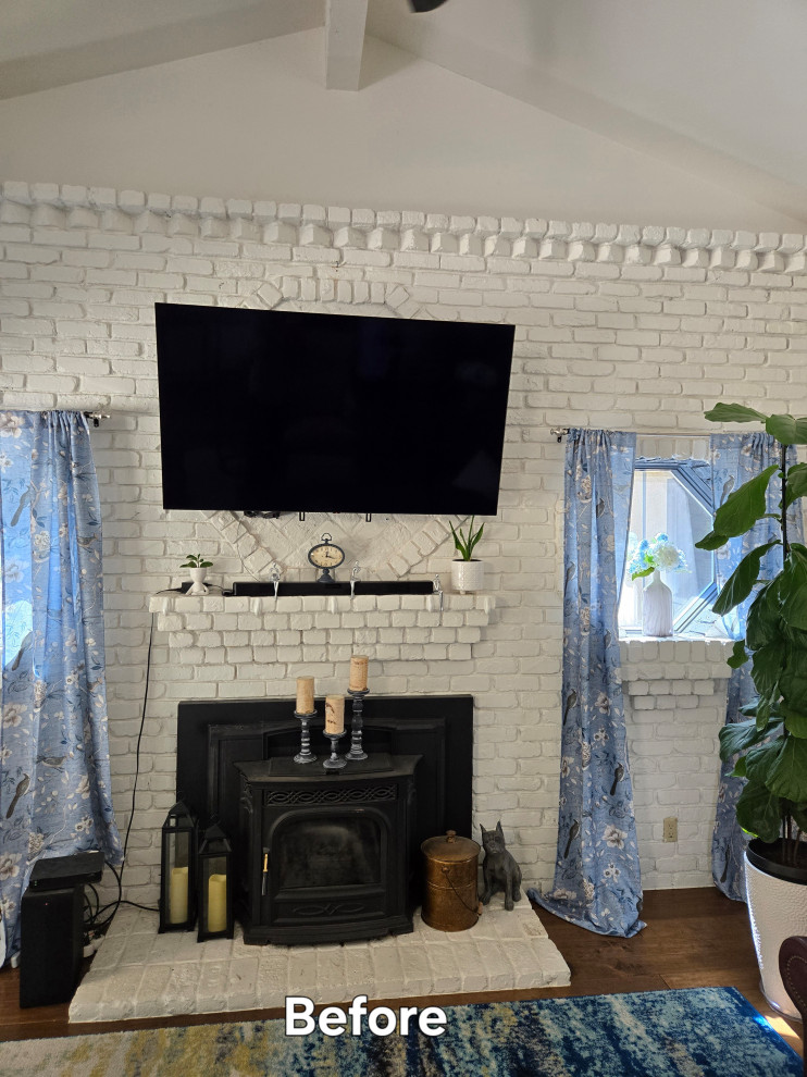 Electric fireplace installtion