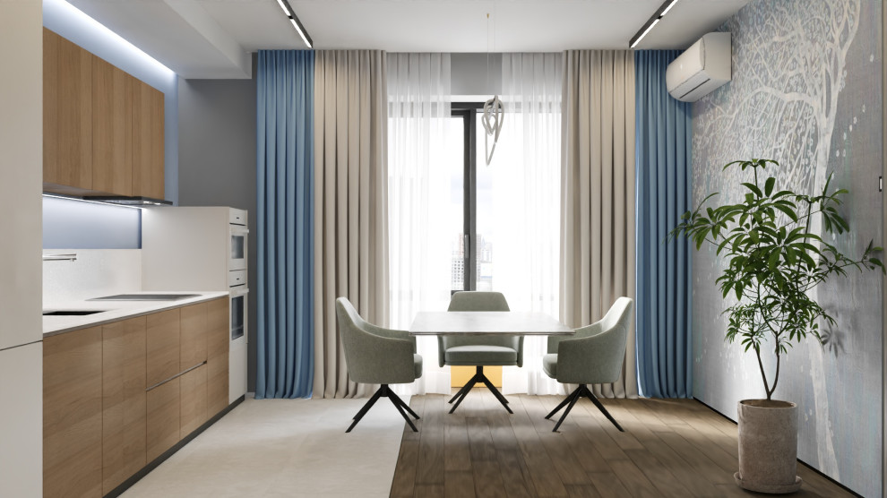 Двухкомнатная квартира в современном стиле.