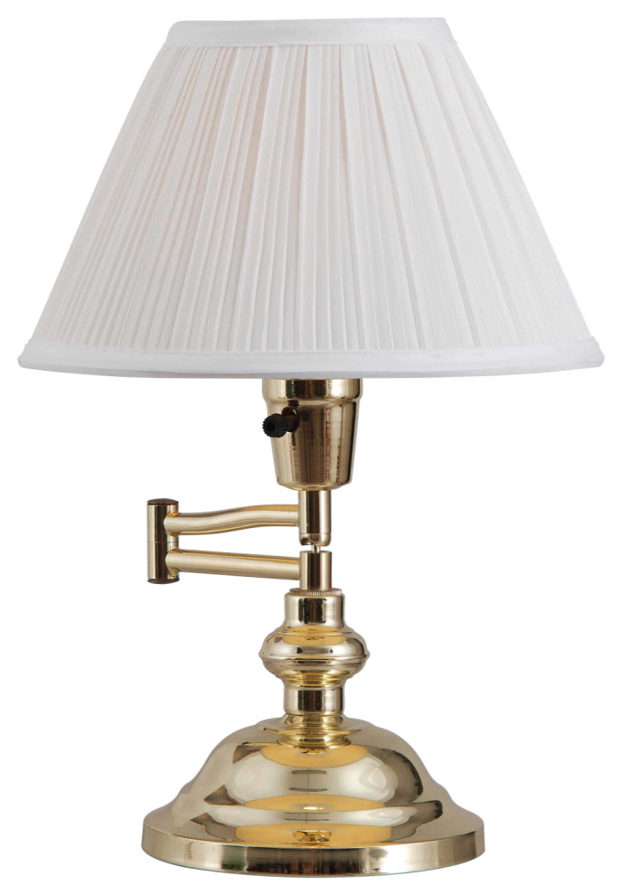 Kenroy 30163 1-Light Swing Arm Desk Lamp, Classic Swing Arm ...