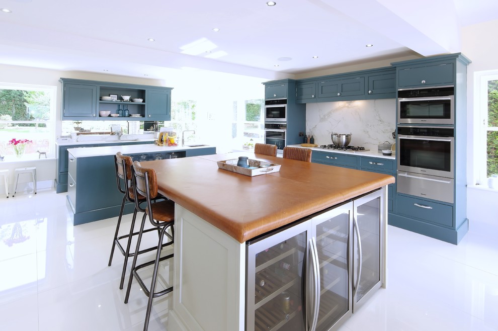 This is an example of a contemporary kitchen in Kent.
