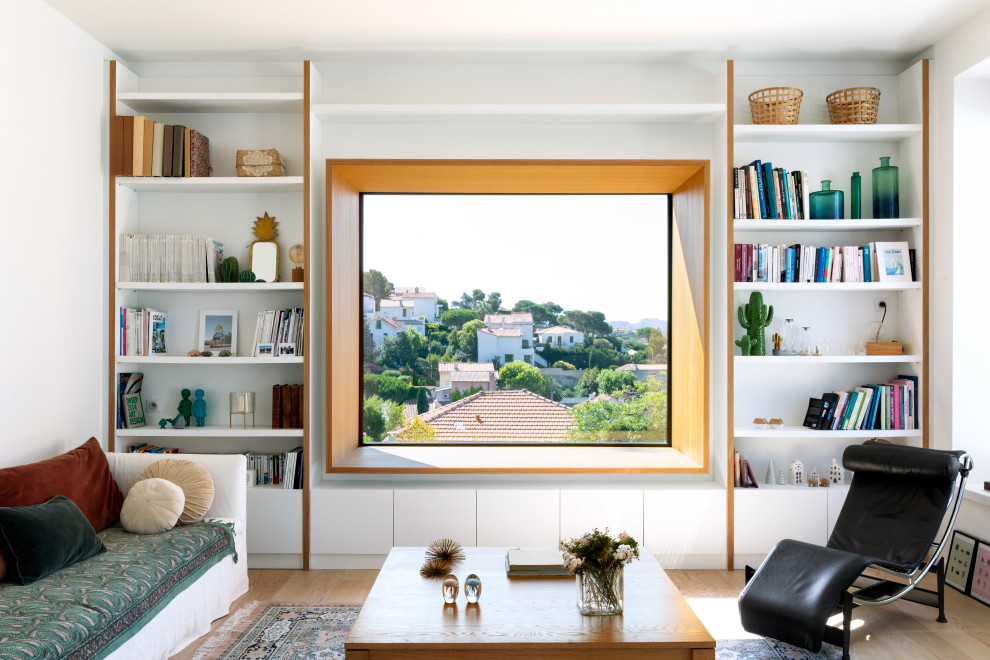 This is an example of a mediterranean family room in Marseille.