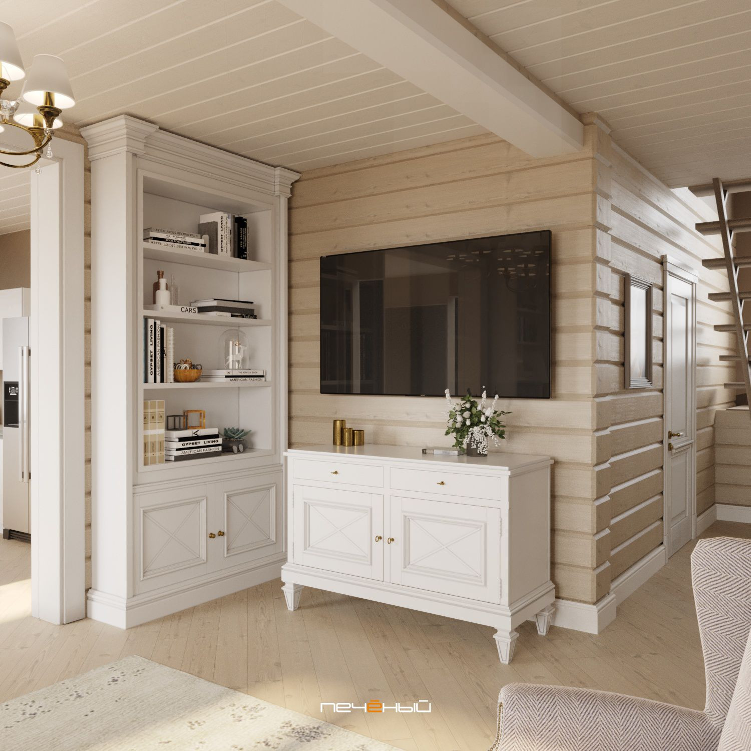 Дизайн интерьера загородного дома для большой семьи