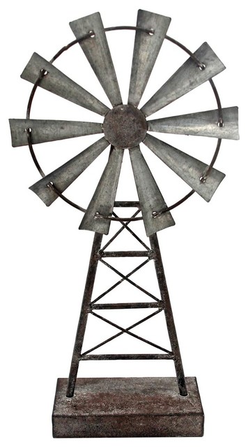 Foreside Small Windmill Table Decor Farmhouse Decorative