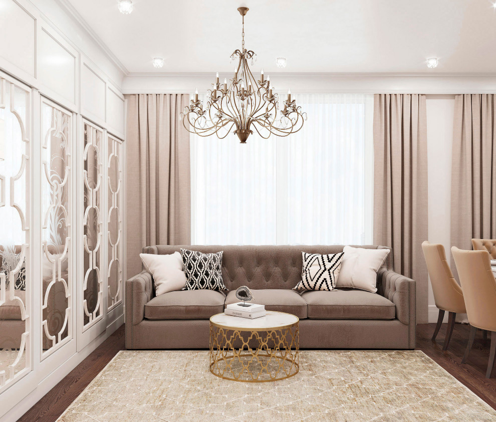 Итоговая визуализация проекта интерьера трёхкомнатной квартиры