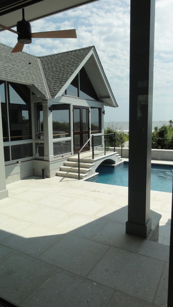 This is an example of a modern pool in Atlanta.