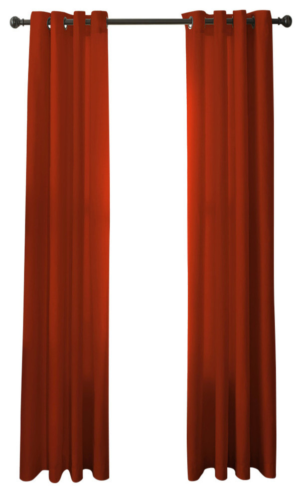 Pointehaven Curtains With Black Grommets Contemporary Curtains