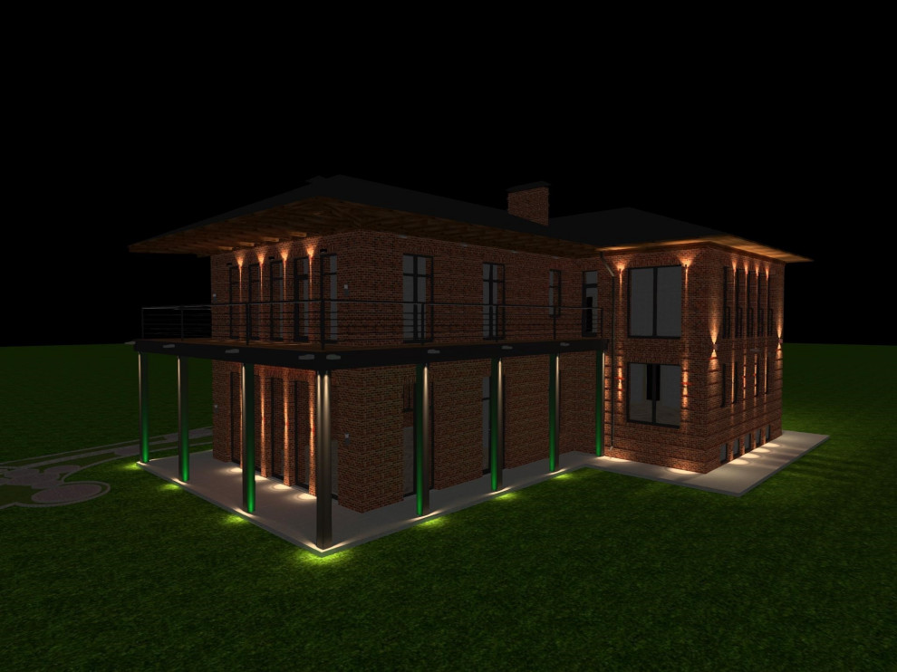 Освещение загородного дома