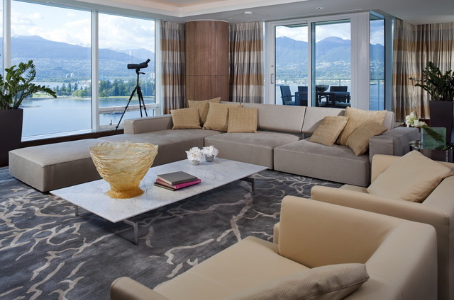 fairmont pacific rim - contemporary - living room - vancouver -