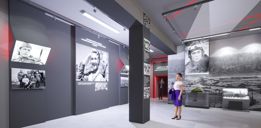 Выставочный зал для музея школы 1293 г. Москва