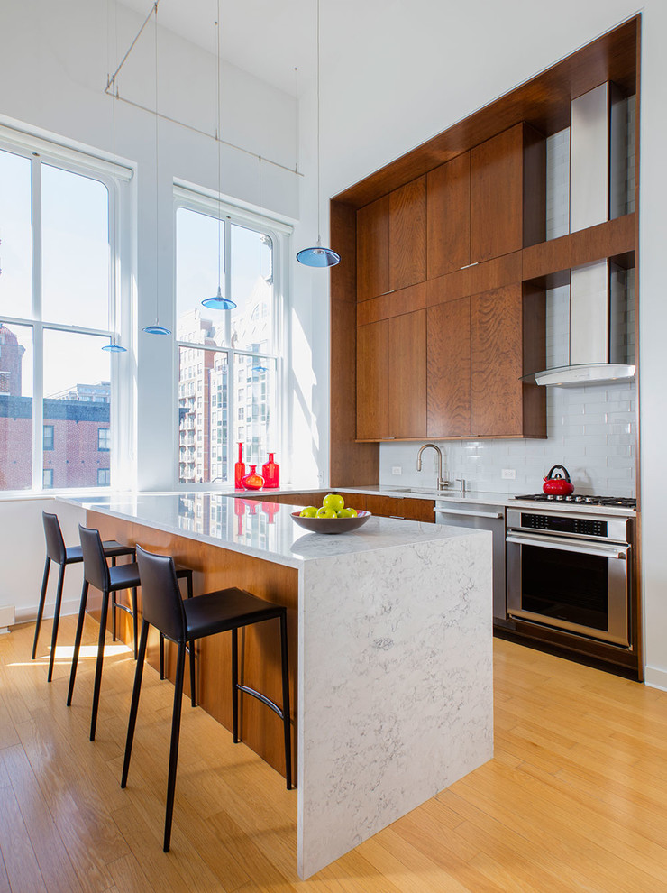 Urban Kitchen Remodel in Penn Quarter - Contemporary - Kitchen - DC ...
