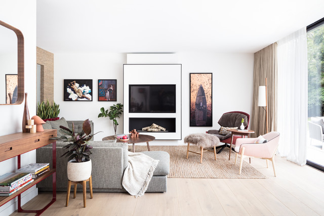 Modern New Home contemporary-vardagsrum