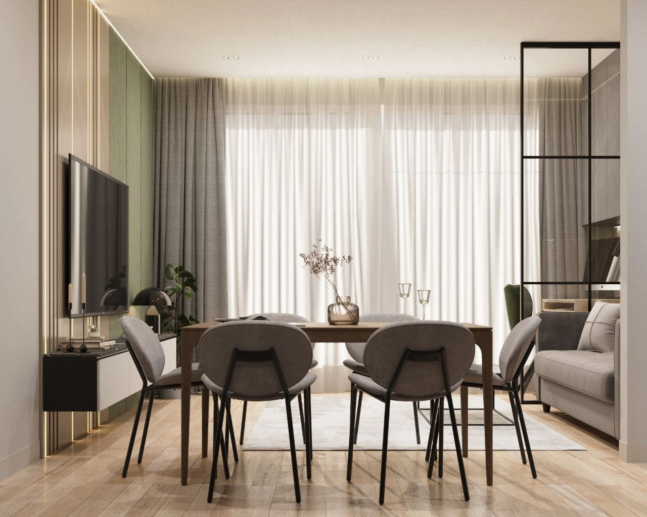 Дизайн проект трёхкомнатной квартиры