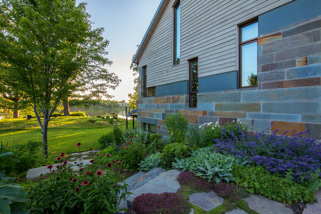 Front entrance landscape design - Traditional - Landscape - Boston - by