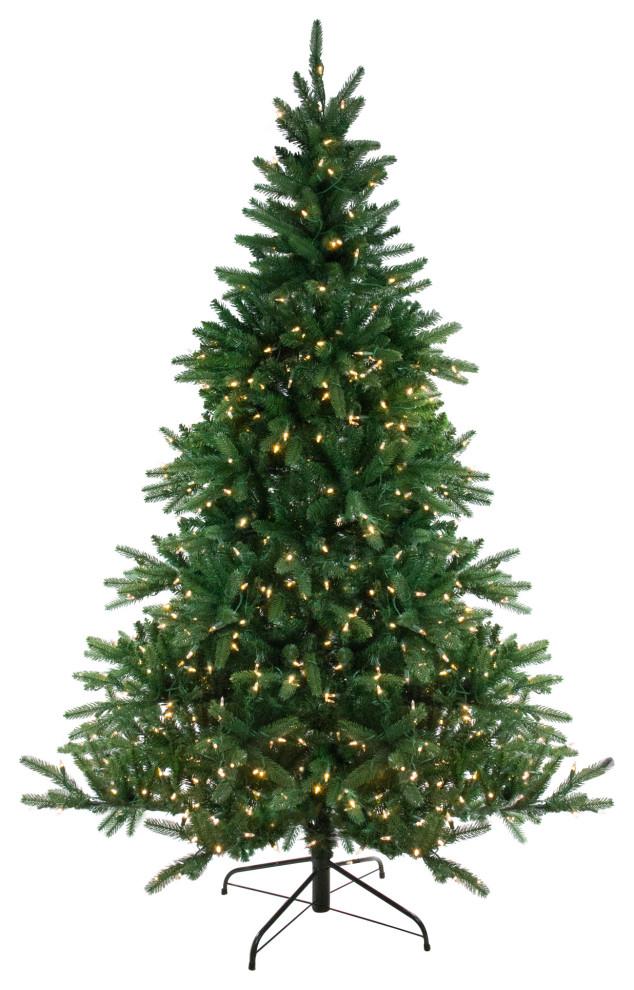 7.5' Pre-Lit LED Instant Connect Noble Fir Artificial Christmas Tree Dual Lights