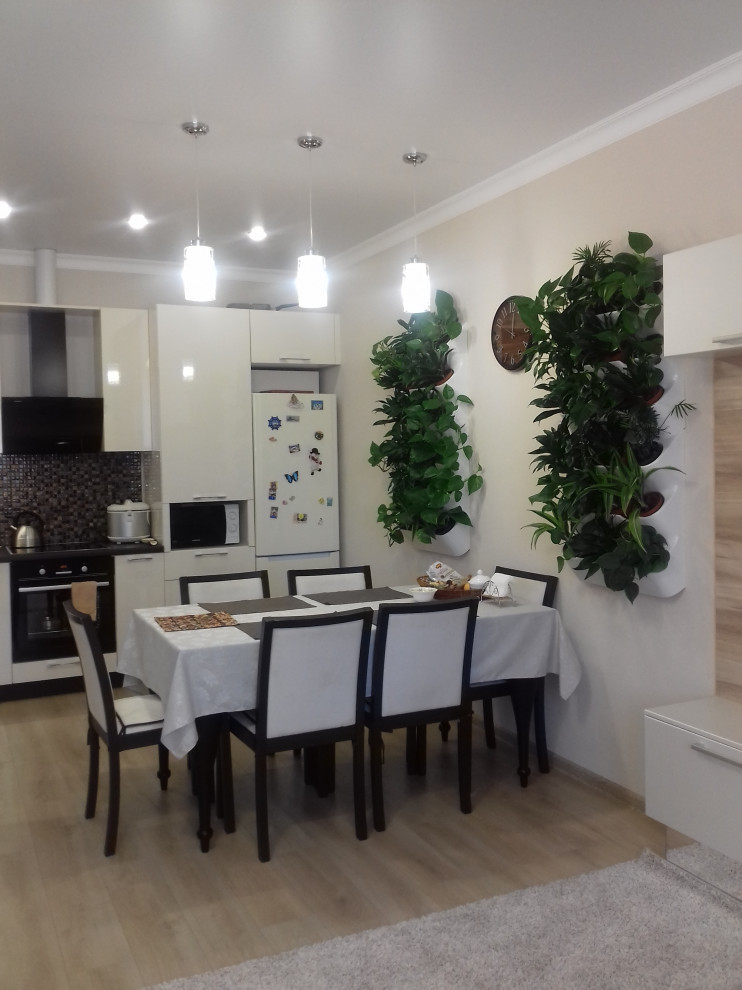 Квартира с зелеными акцентами