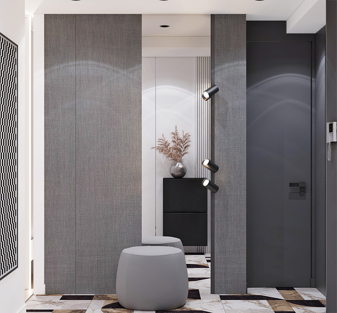 Прихожая в апартаментах на Красных Воротах, Москва