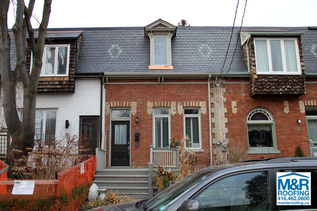 Slate Tiles On Mansard Roof Cabbagetown Toronto Victorian Slate Tiles On Mansard Roof Cabbagetown Toronto Victorian