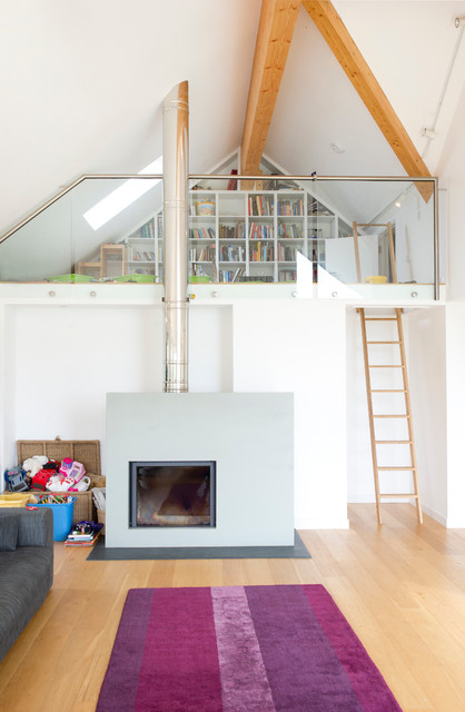 Contemporary Home, Bude, Cornwall UK scandinavian-living-room