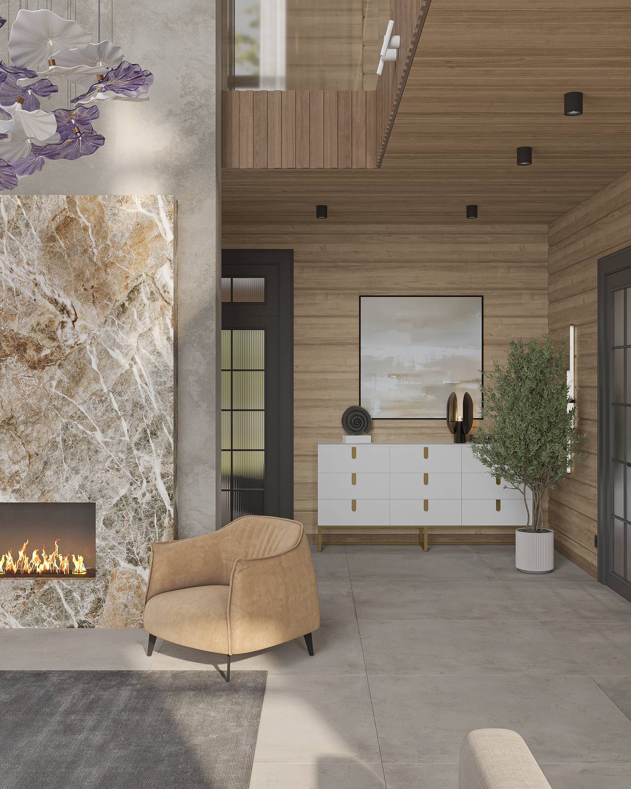 Загородный дом из клееного бруса